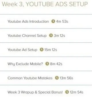 Week 3. YouTube Ads Setup - 6 Videos